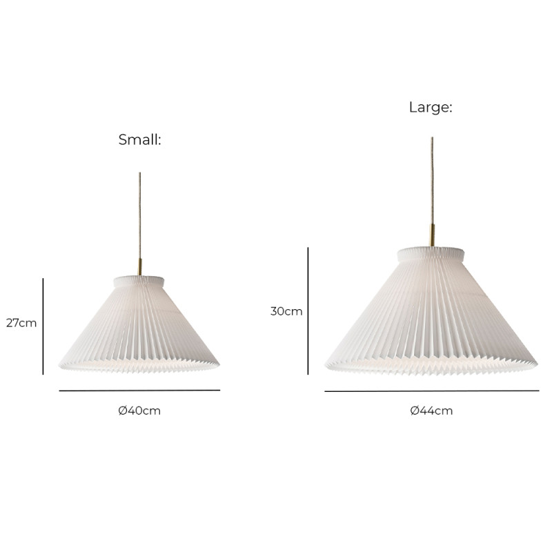 Specification Image for Le Klint Model 1 Pendant