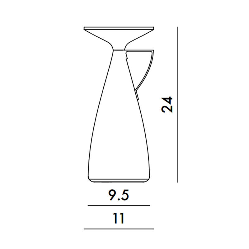 Specification Image for Kartell Camomille LED Portable Lamp