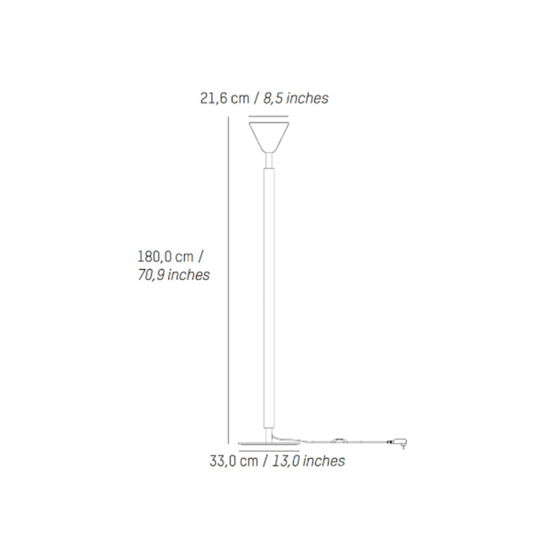 Specification Image for Petite Friture PYL Floor Lamp