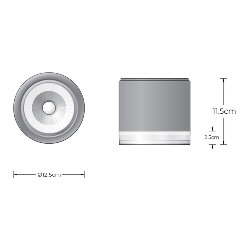 Specification Image for BEGA 66056 LED Ceiling Light