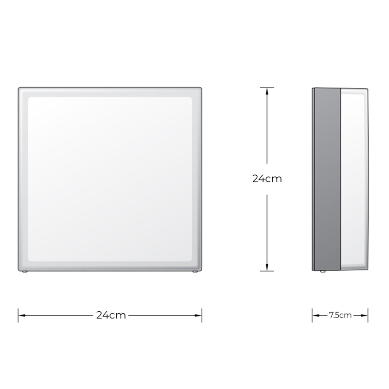 Specification Image for BEGA 33602 LED Wall Light