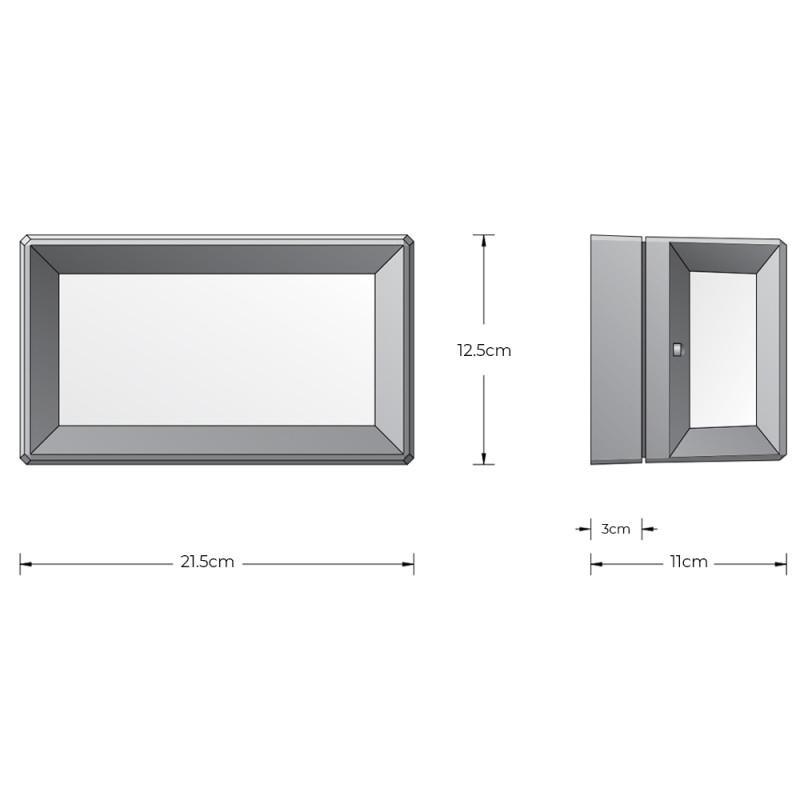 Specification Image for BEGA 22750 LED Ceiling / Wall Light