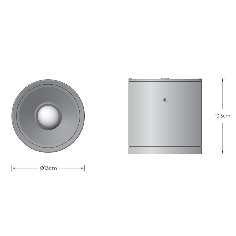 Specification Image for BEGA 24708 LED Outdoor Ceiling Light