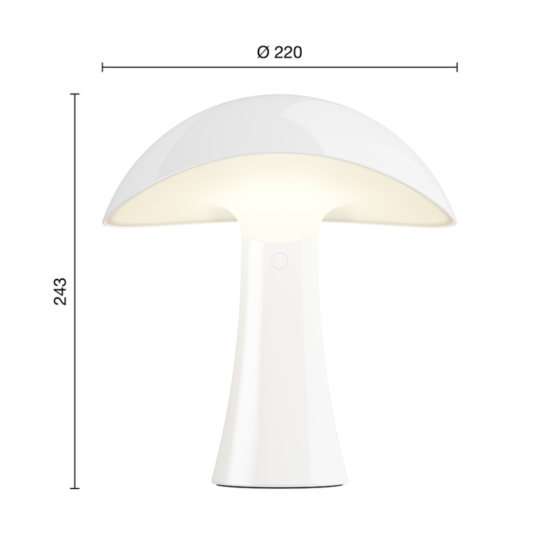 Specification Image for Louis Poulsen Rumee LED Portable Lamp