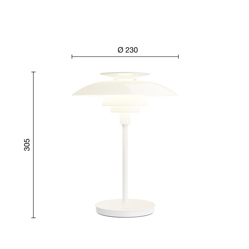Specification Image for Louis Poulsen PH 80 LED Portable Lamp