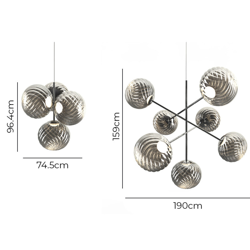 Specification Image for Tom Dixon Whirl Chandelier 