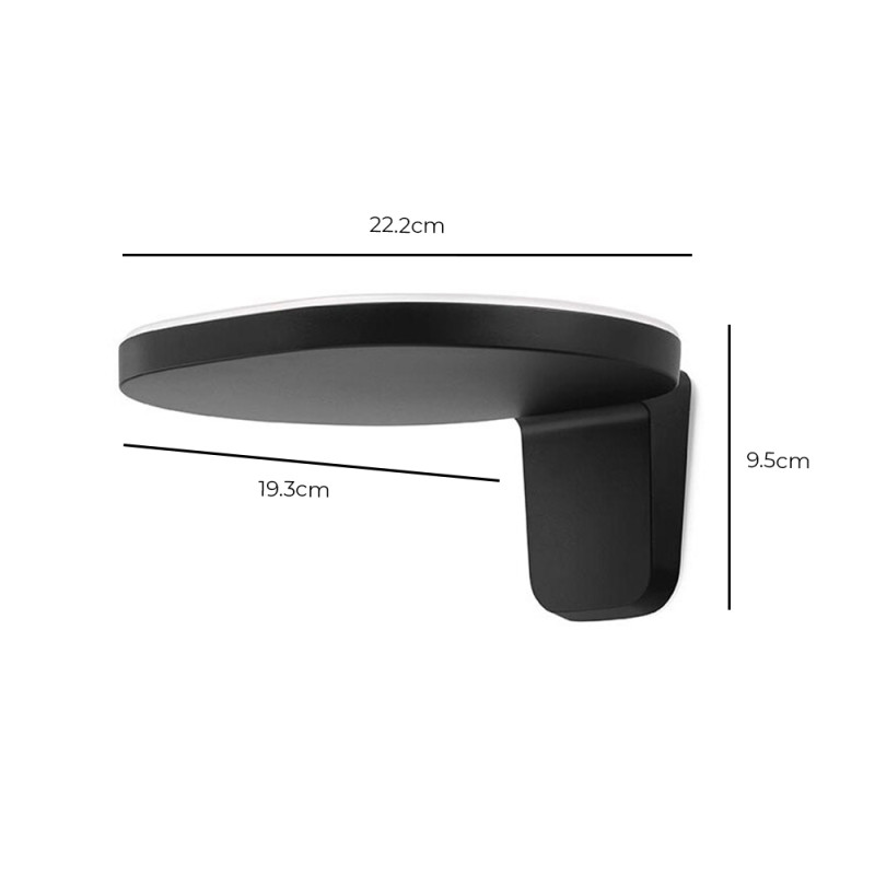 Specification Image for Flos Oplight LED Wall LightFlos Oplight LED Wall Light