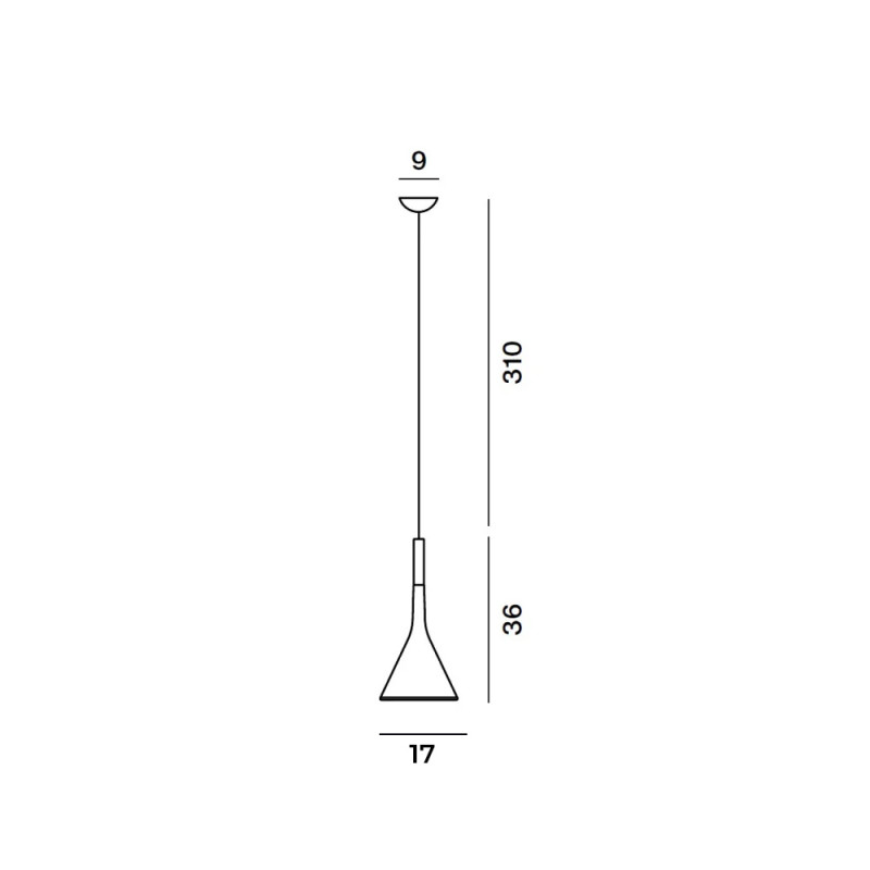 Specification Image for Foscarini Aplomb Pendant