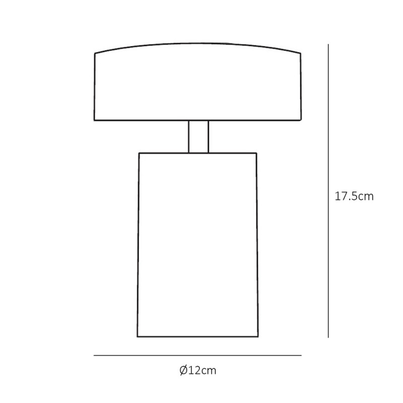 Specification Image for Audo Copenhagen Column Portable Lamp