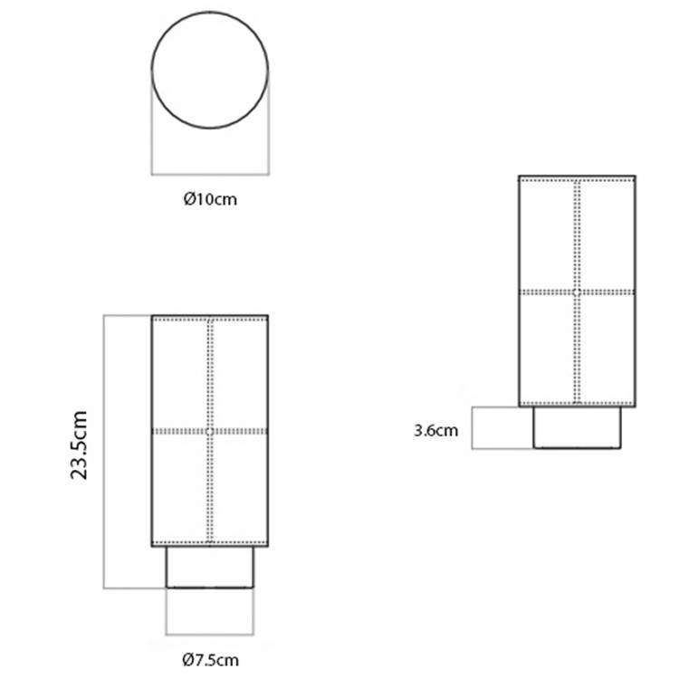 Specification Image for Audo Copenhagen Hashira LED Portable Lamp