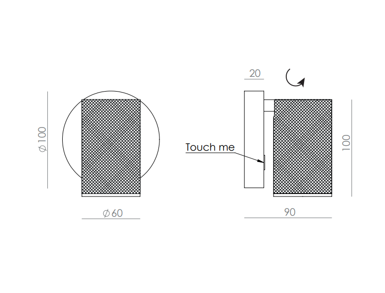 Specification Image for Aromas Del Campo Latto Wall Light