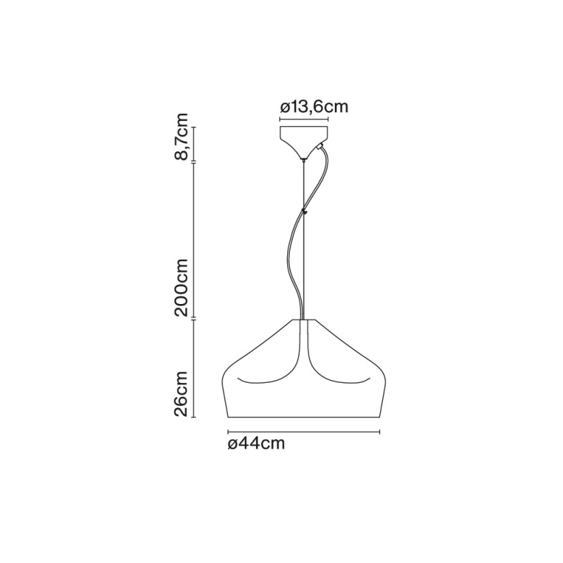 Specification Image for Marset Pleat Box 47 LED Pendant