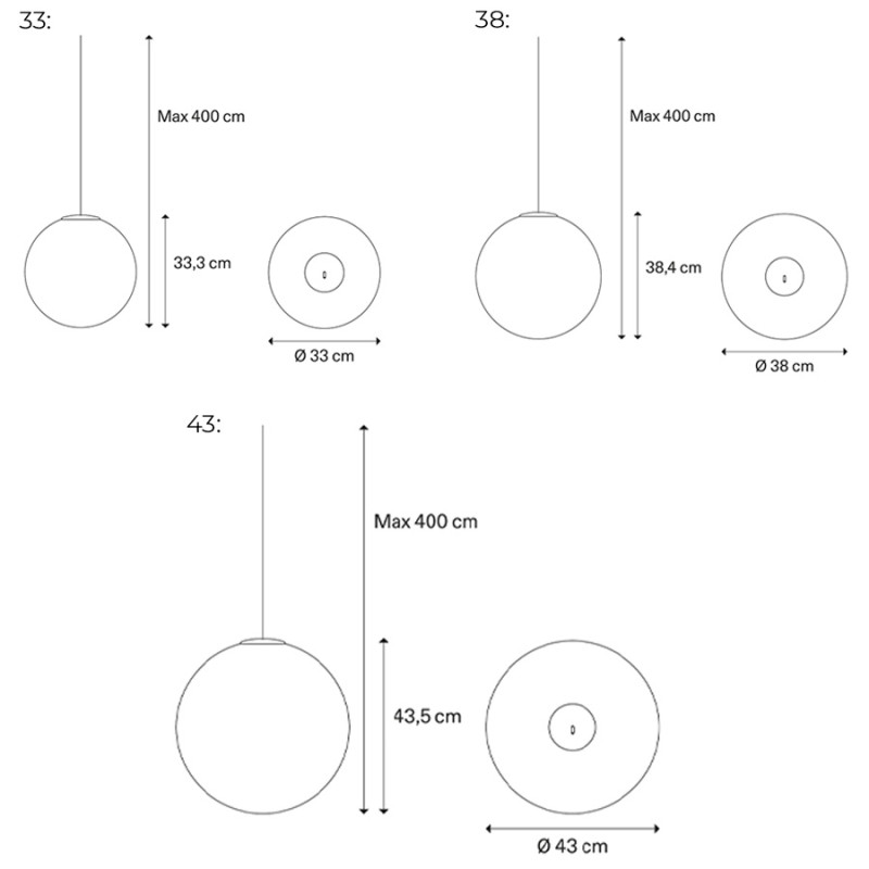 Specification Image for Lodes Non Random LED Pendant