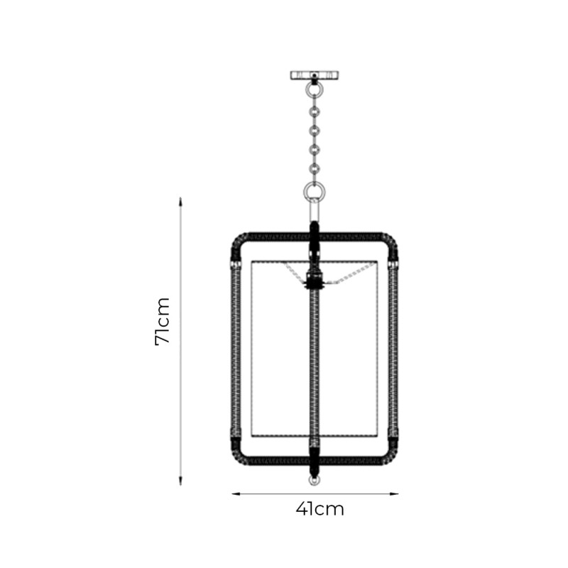 Specification for Porta Romana Holden Lantern Pendant