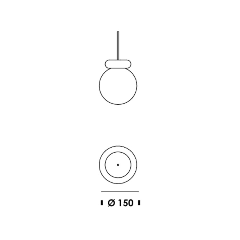 Specification Image for Normann Copenhagen Hinx Lamp Pendant