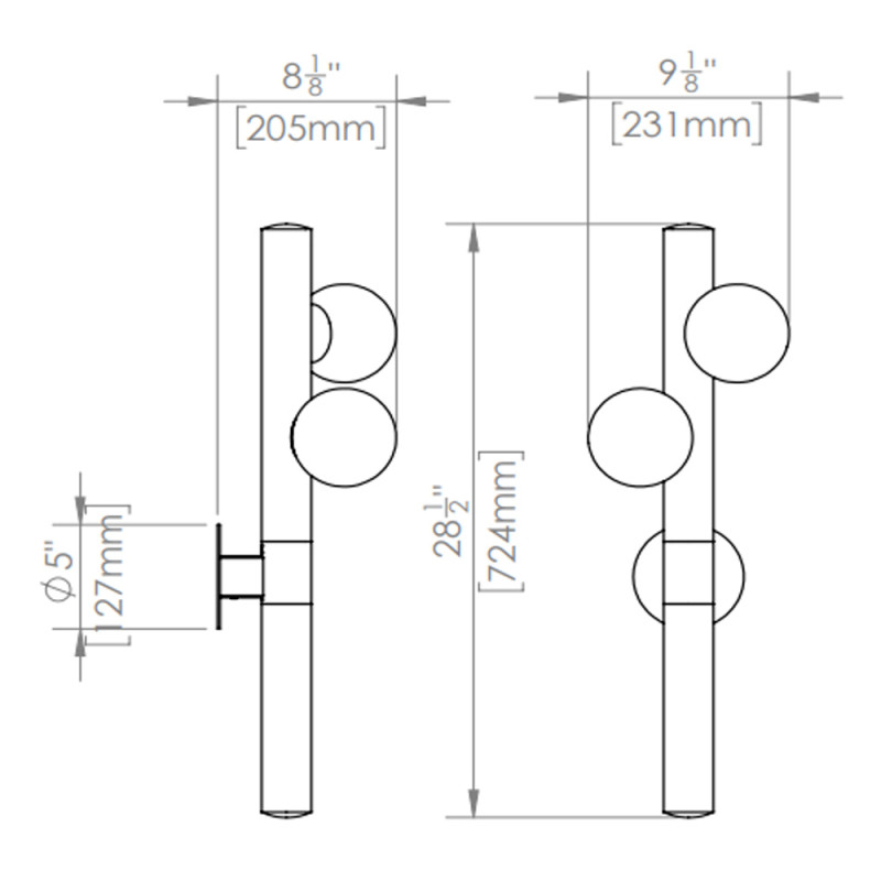 Specification Image for Hollis + Morris Willow Sconce