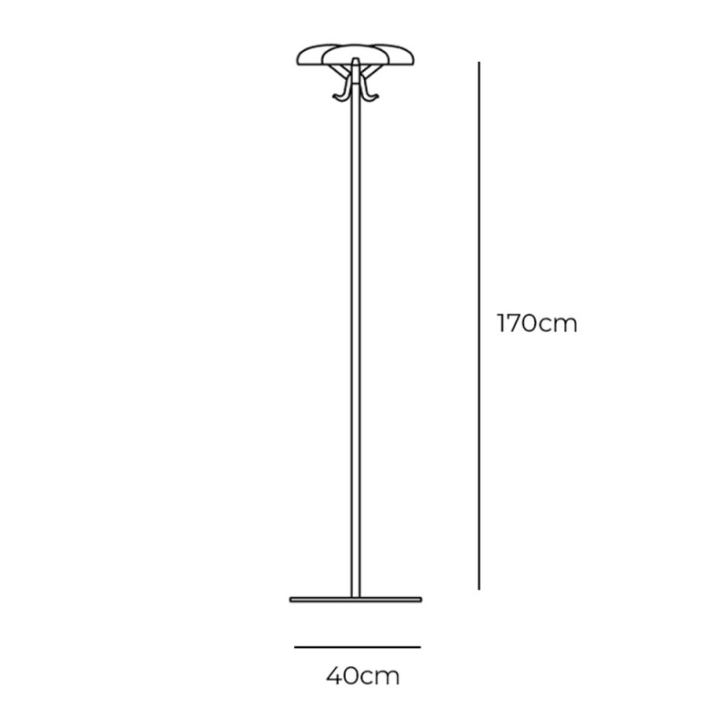 Specification Image for Kartell Alta Tensione Coat Stand