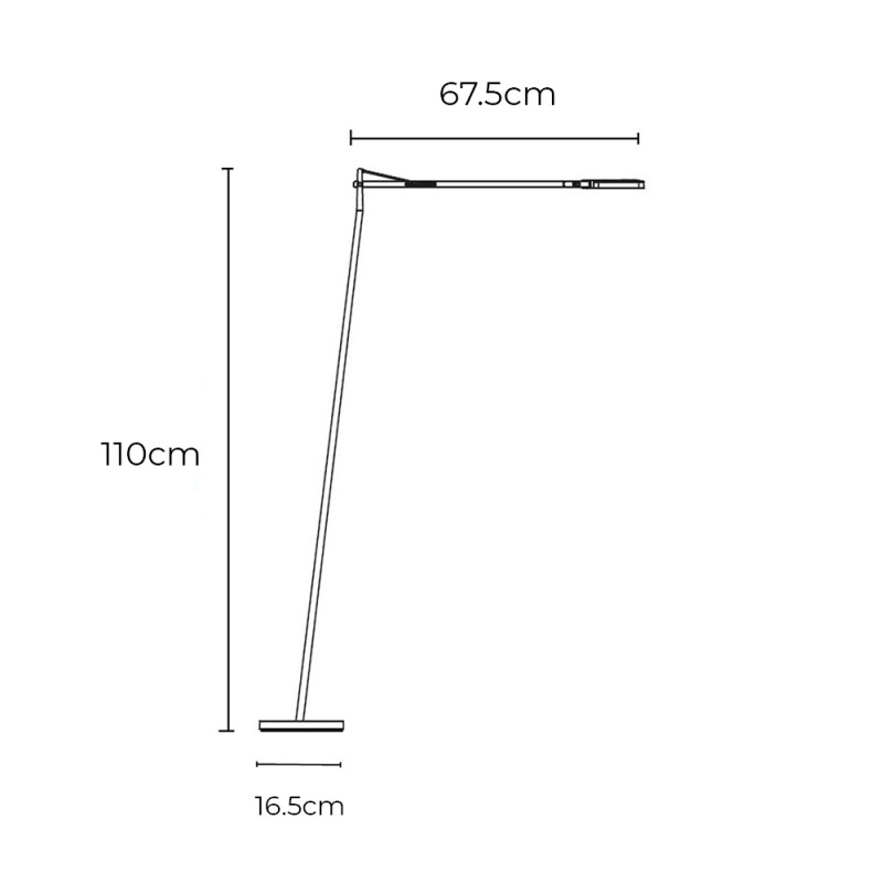 Specification Image for Flos Kelvin LED Floor Lamp