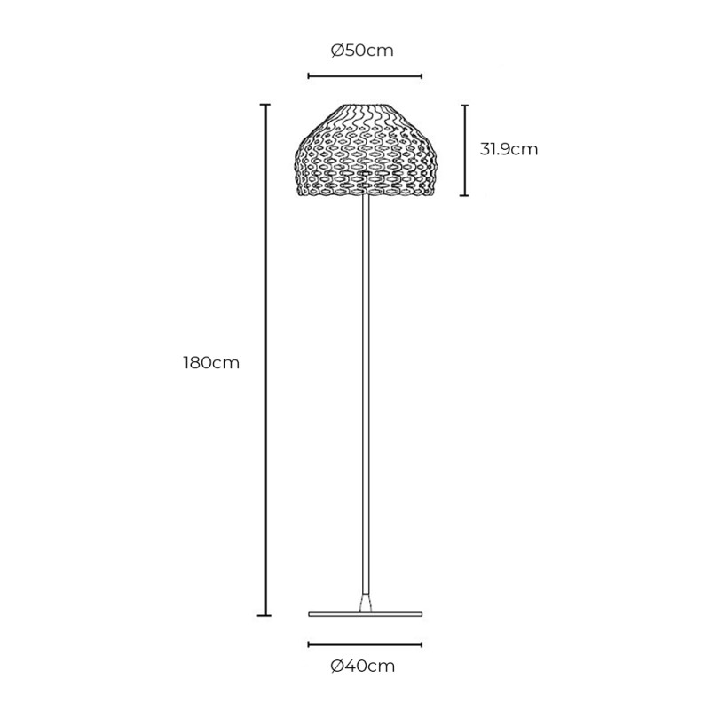 Specification Image for Flos Tatou Floor Lamp