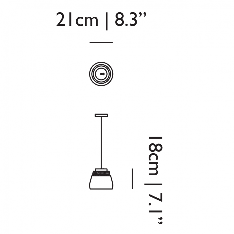 Specification Image for Moooi Valentine Baby Suspension