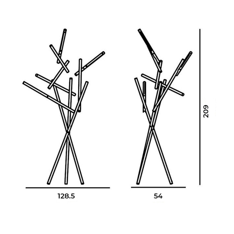 Specification image for Foscarini Tuareg LED Floor Lamp