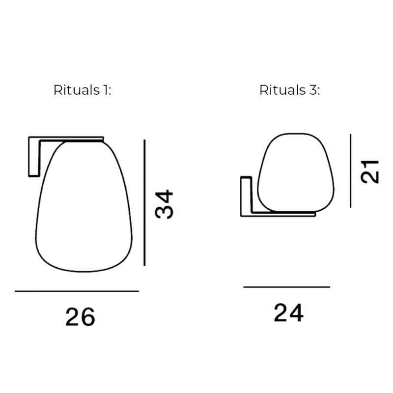 Specification Image for Foscarini Rituals Wall light