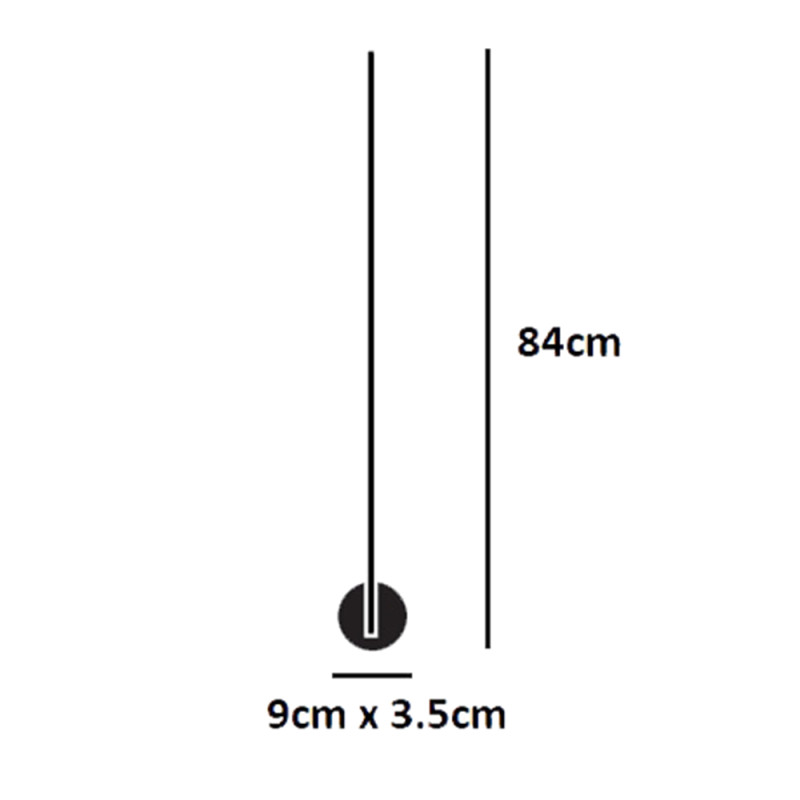 Specification Image for Catellani & Smith Light Stick V LED Wall Light