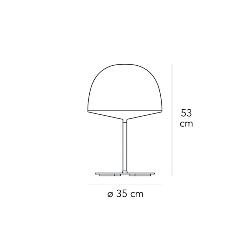 Specification Image for Fontana Arte Cheshire Table Lamp