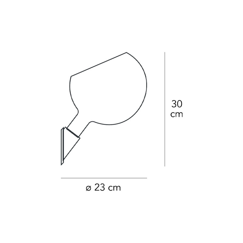 Specification Image for Fontana Arte Parola Wall Light