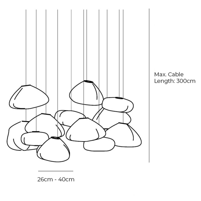 Specification Image for Bocci 73 Series Chandelier