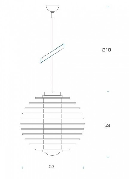 Specification Image for Fontana Arte 0024 Pendant Light