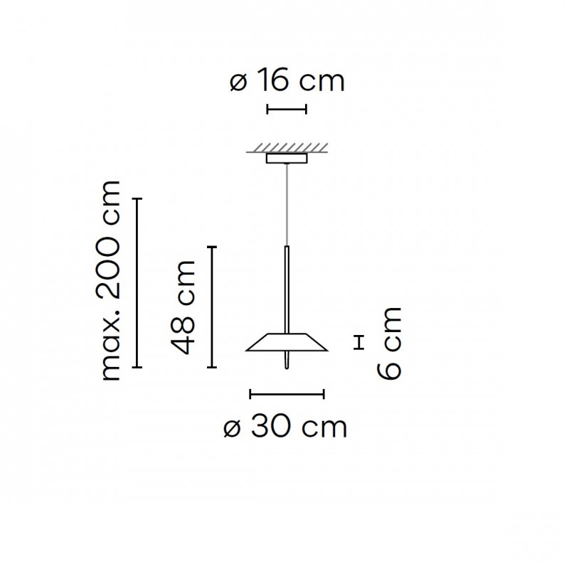 Specification image for Vibia Mayfair LED Pendant