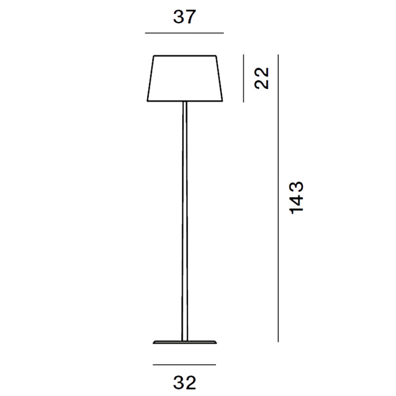 Specification Image for Foscarini Lumiere XXL Floor Lamp