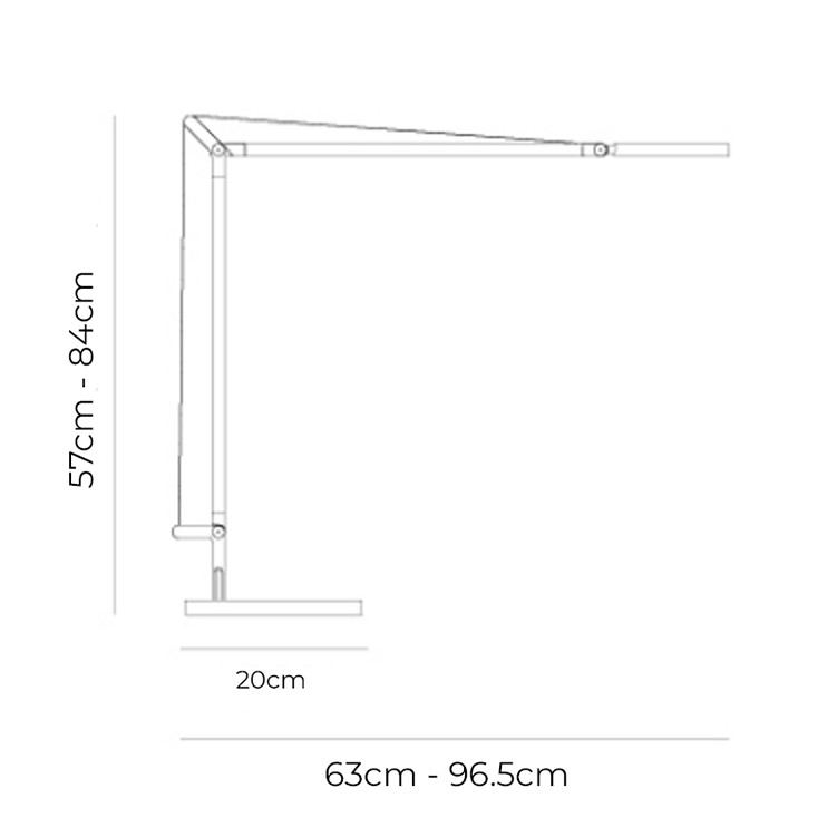 Specification Image for Artemide Demetra Table Lamp with Movement Detector