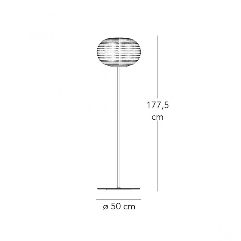 Specifications Image for Fontana Arte Bianca Floor Lamp
