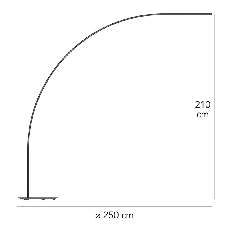 Specification Image for Fontana Arte Yumi LED Floor Lamp