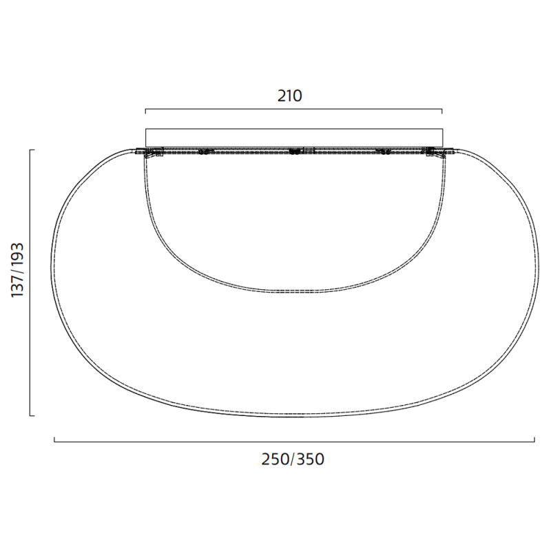 Specification Image for Zero Mist LED Ceiling  Wall Light