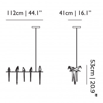Specification Image for Moooi Perch Branch LED