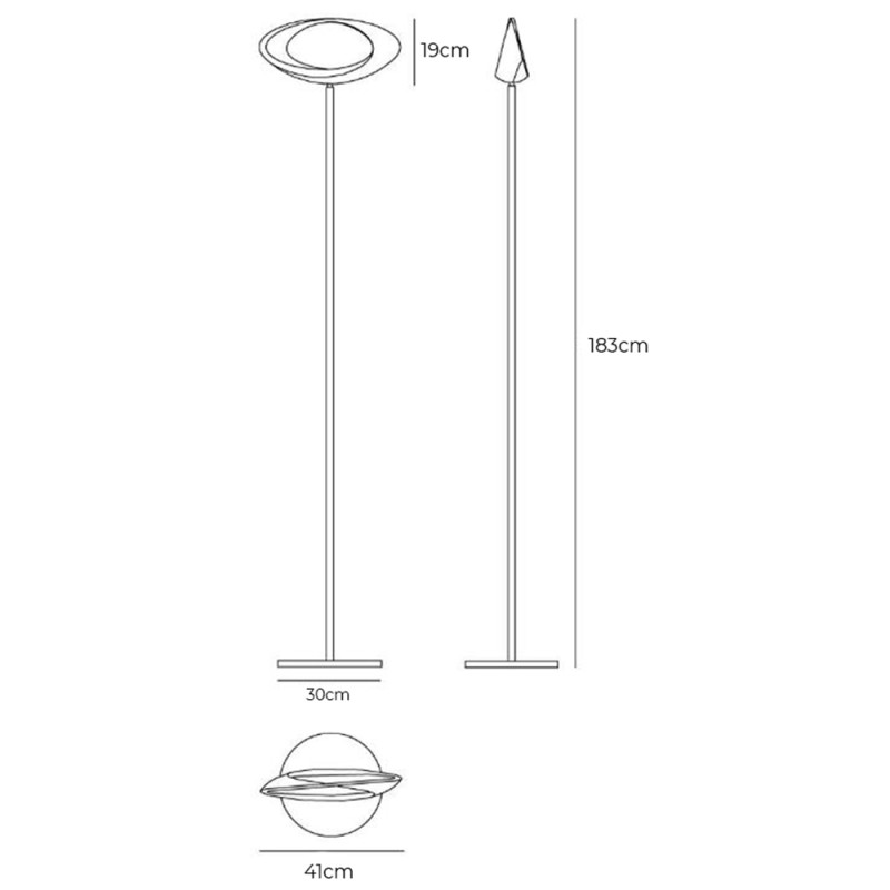 Specification Image for Artemide Cabildo LED Floor Lamp