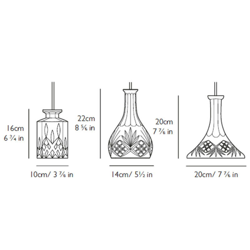 Lee Broom Decanterlight Pendant Light - Specification