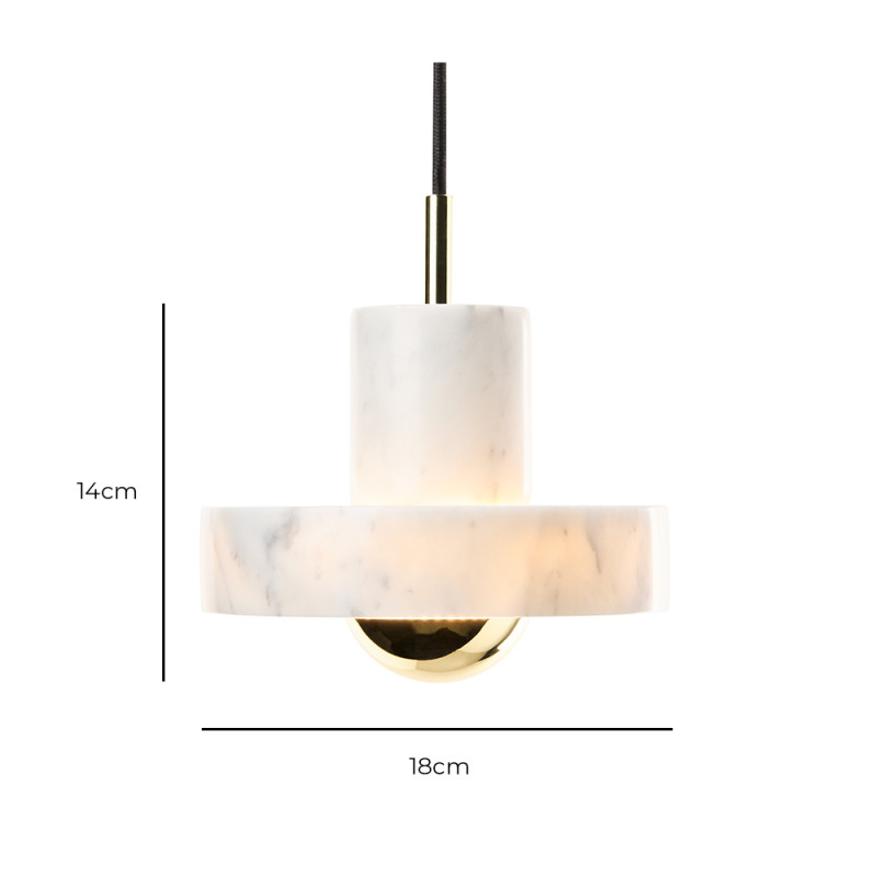 Specification Image for Tom Dixon Stone LED Pendant