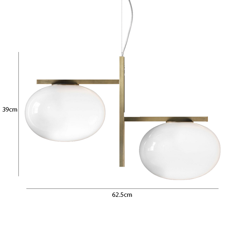 Specification Image for Oluce Alba Double Suspension Specification