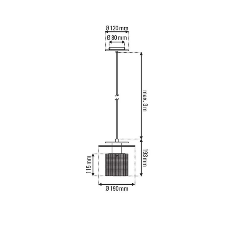 Specification image for DCW éditions In The Sun Pendant