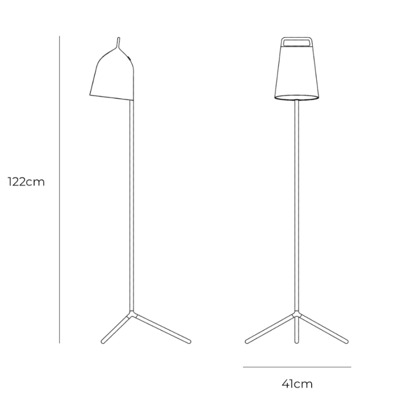 Specification Image for Normann Copenhagen Stage LED Floor Lamp