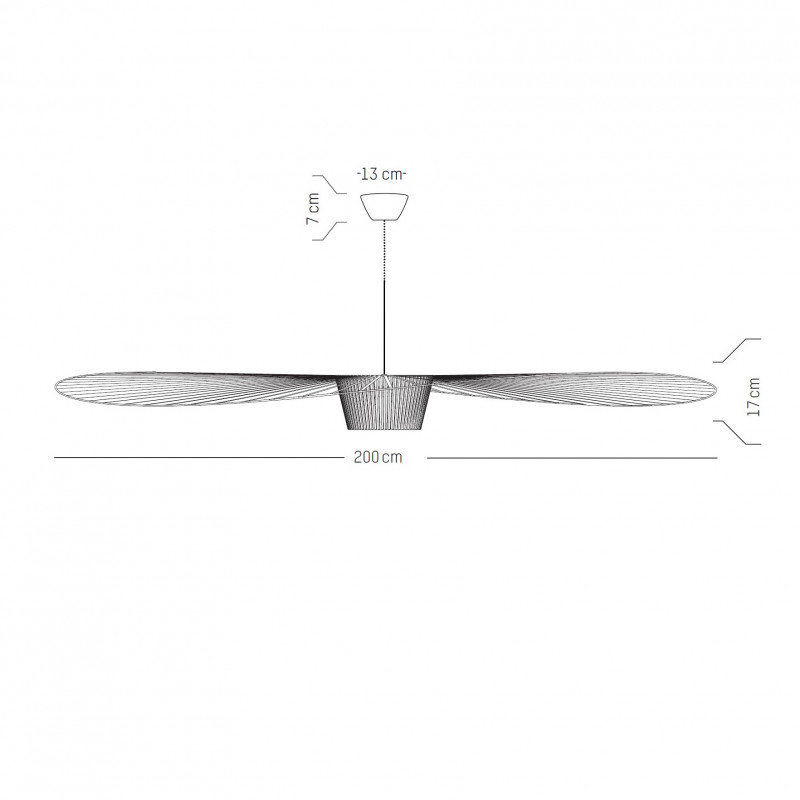 Specification image for Petite Friture Vertigo Large Pendant