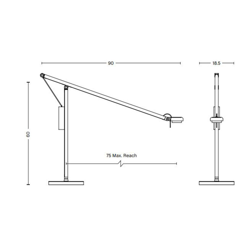 HAY Fifty-Fifty LED Table Lamp Specification