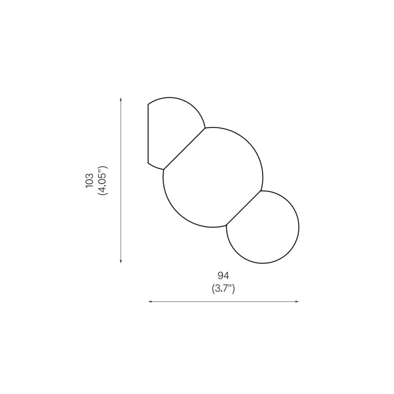 Specification Image for Michael Anastassiades Ball Light Wall Light