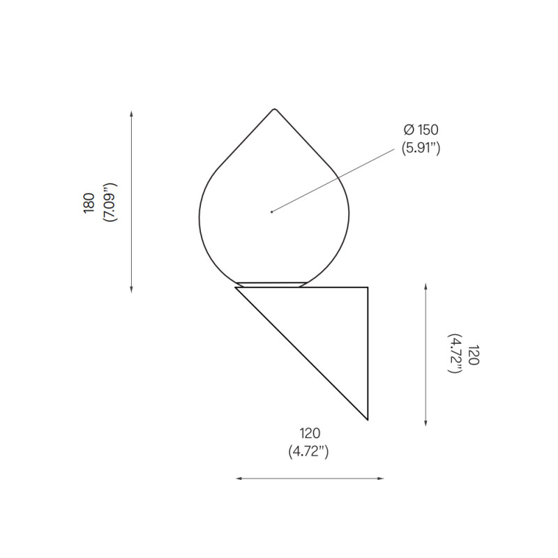 Specification Image for Michael Anastassiades Bob Wall Light