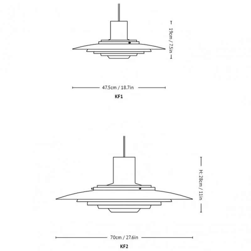 Specification image for &Tradition P376 Pendant