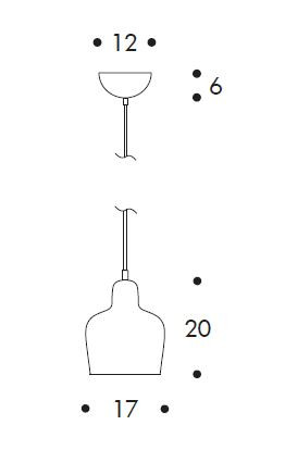 Specifications Image for Artek A330S Golden Bell Pendant